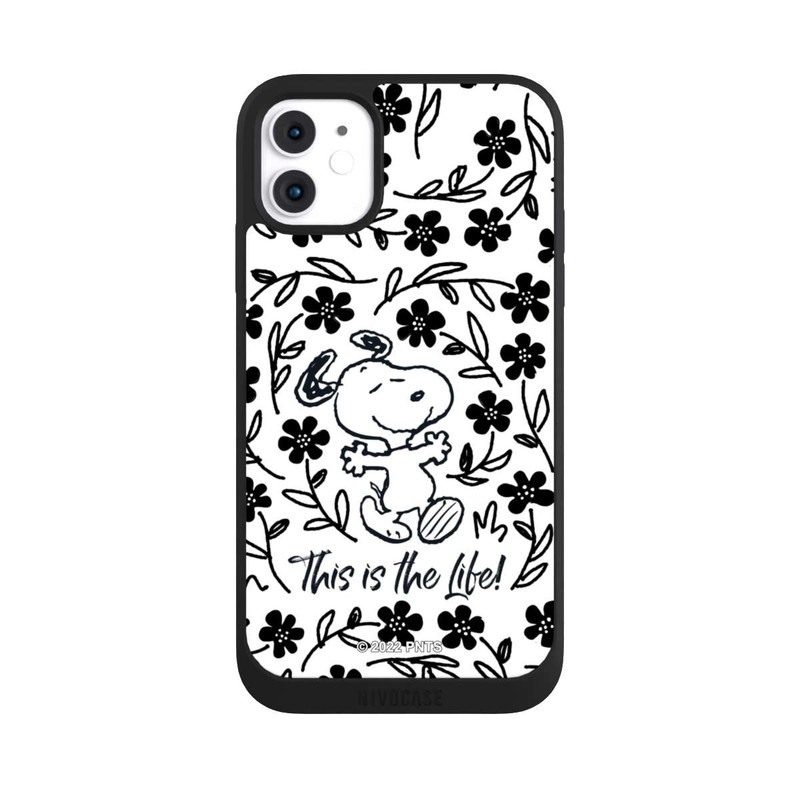 iPhone 11 NIVOpure Snoopy schwarz und weiß This Is The Life