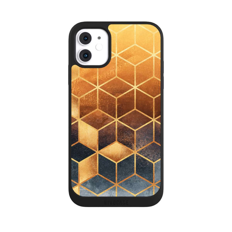 iPhone 11 NIVOpure Cubes Dorés