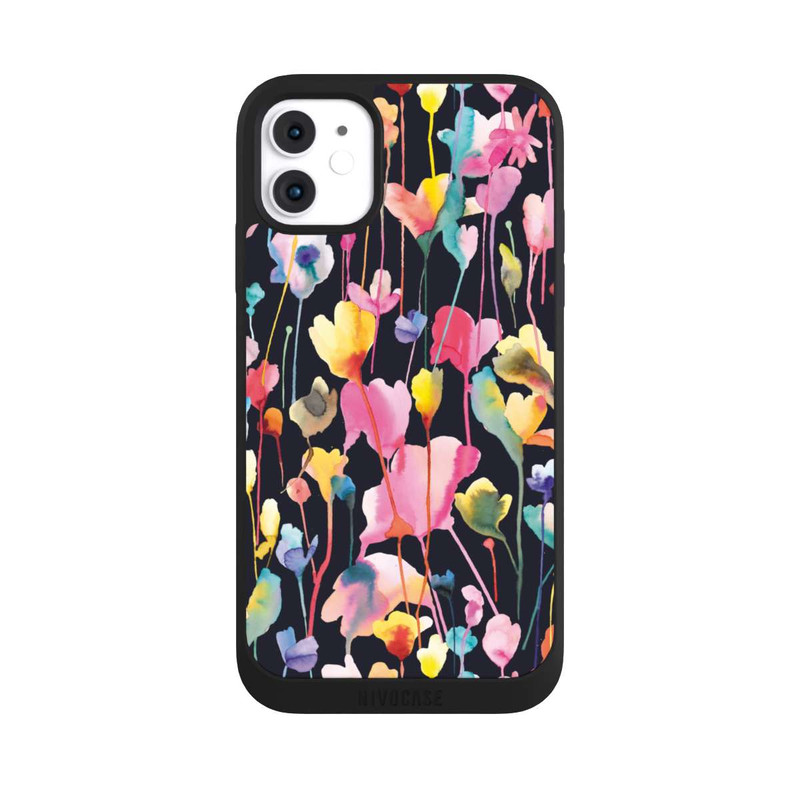iPhone 11 NIVOpure Wildblumen schwarz