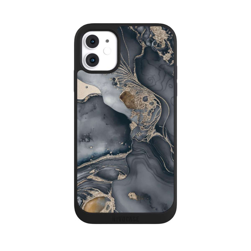iPhone 11 NIVOpure Alcohol Ink Gold Grey