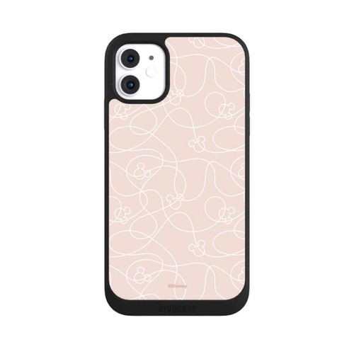 Apple iPhone 11 NIVOpure Micky Line Art Pattern Rose 