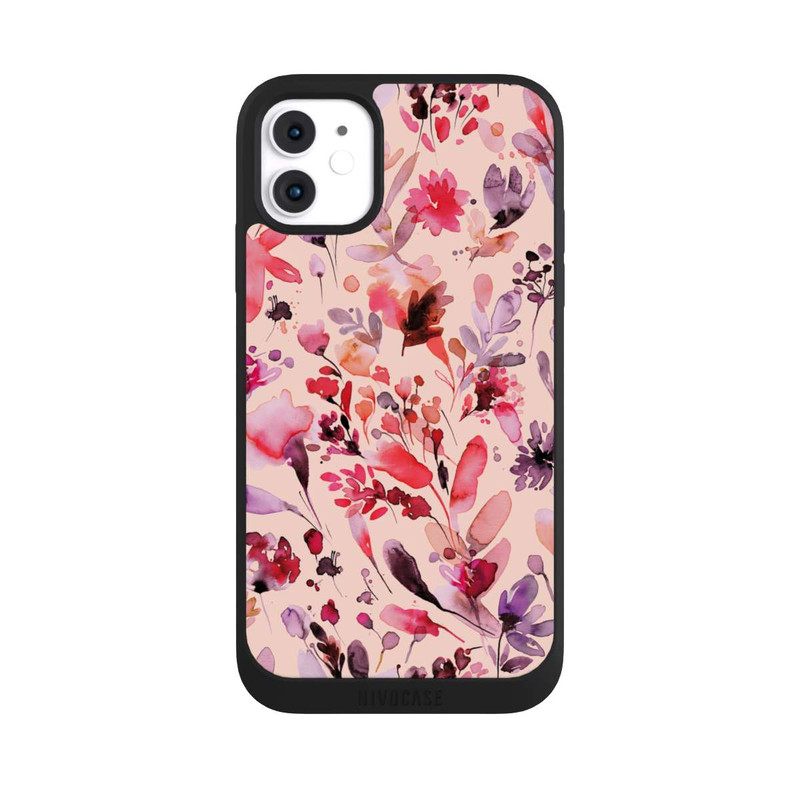 iPhone 11 NIVOpure Fleurs artistiques Viva Magenta