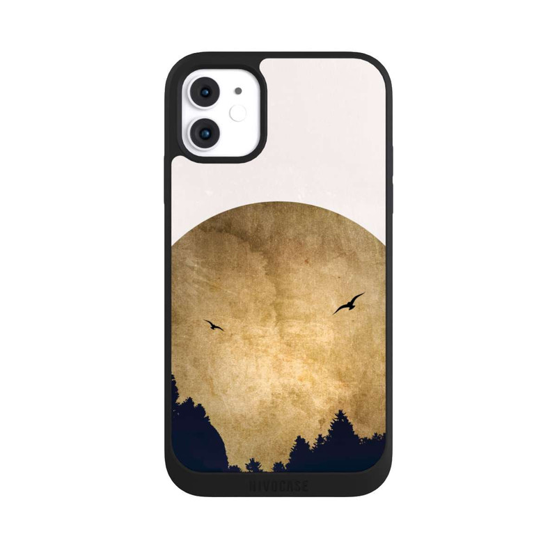 iPhone 11 NIVOpure Zwei Vögel vor Mond