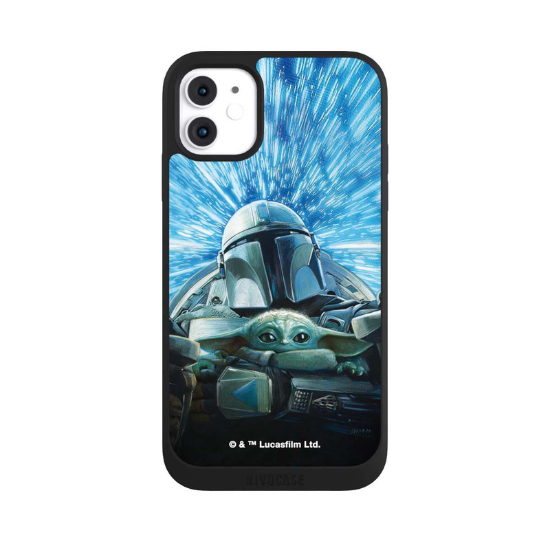 iPhone 11 NIVOpure Grogu and Mando Flying Blue