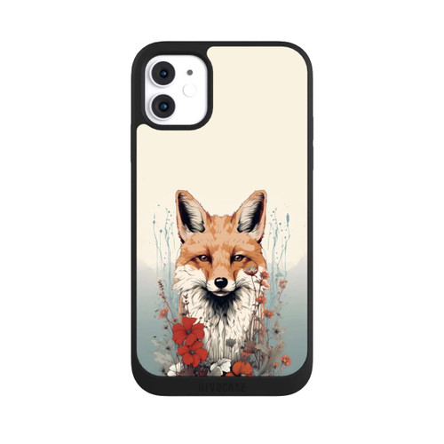 Apple iPhone 11 NIVOpure Renard avec des fleurs