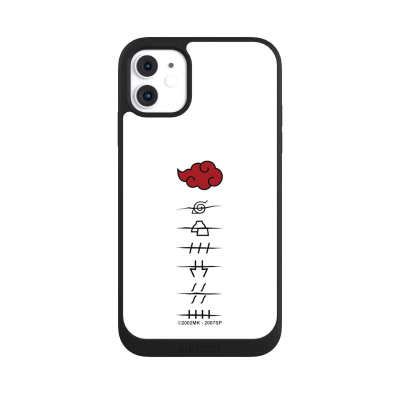 iPhone 11 NIVOpure Akatsuki member symbols white