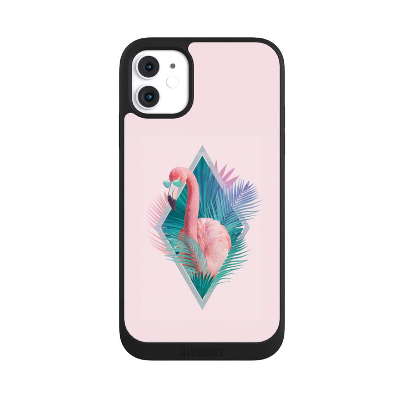 iPhone 11 NIVOpure Tropische Pflanzen Flamingo