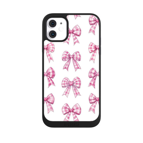 Apple iPhone 11 NIVOpure Pink Gingham Hearts and Bows