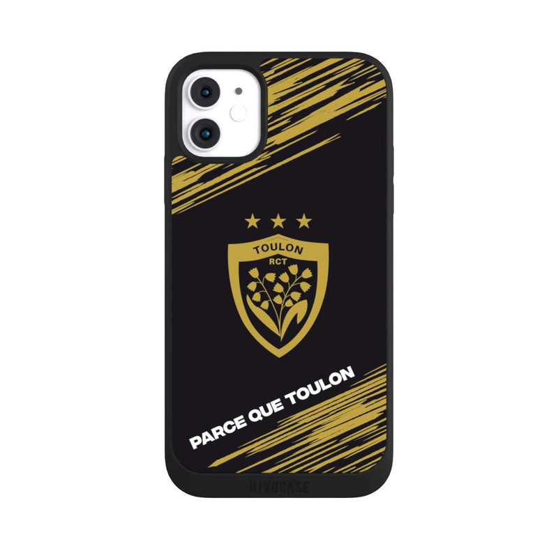iPhone 11 NIVOpure RCT Logo Monochrome Doré
