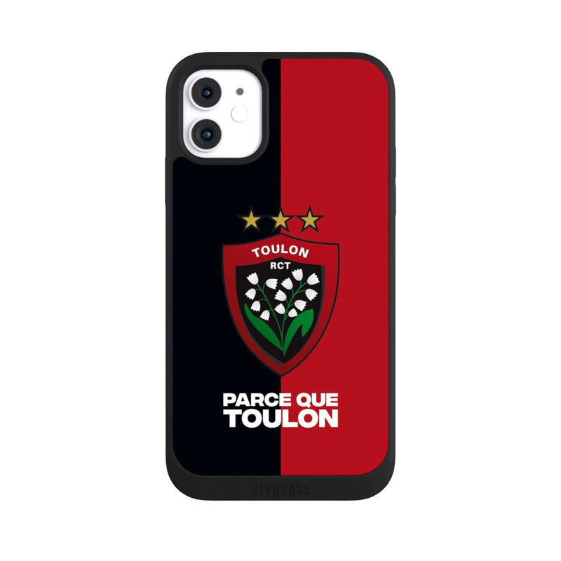 iPhone 11 NIVOpure Logo Rot Schwarz RCT