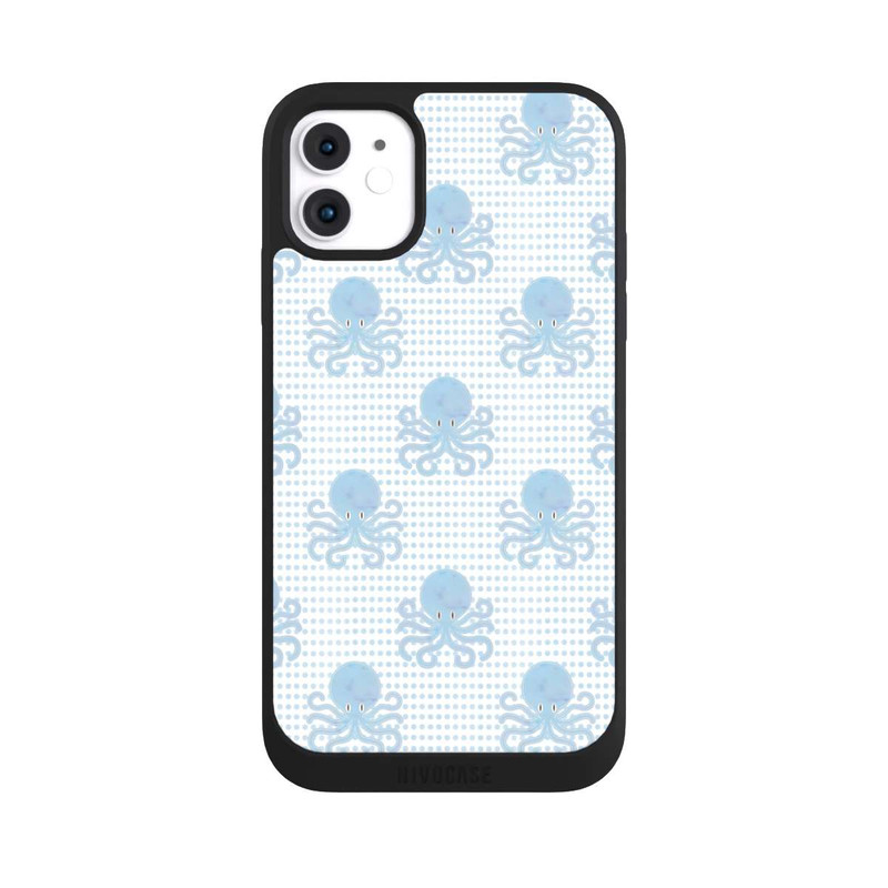 iPhone 11 NIVOpure Blue Watercolor Octopus