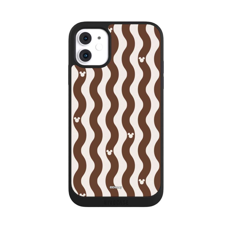 iPhone 11 NIVOpure Mickey Mouse Brown Pattern Waves