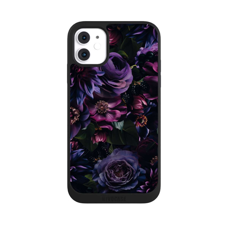 iPhone 11 NIVOpure Dark Purple Flowers