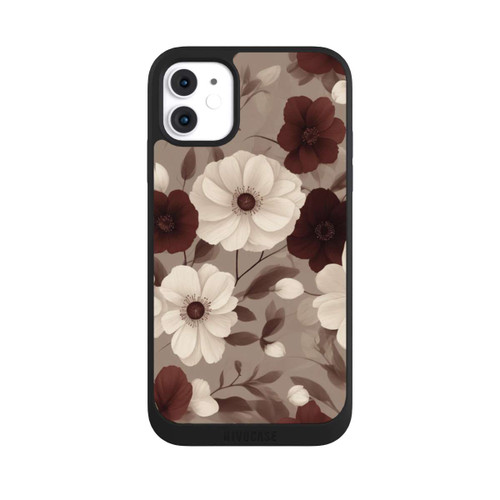 Apple iPhone 11 NIVOpure Negative Flower Bordeaux White with AI