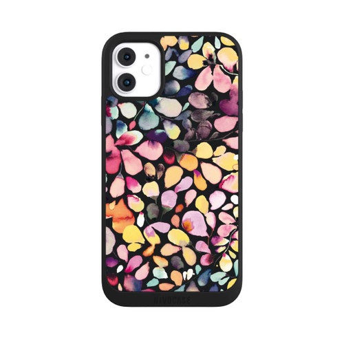 Apple iPhone 11 NIVOpure Eucalyptus Watercolor Leaves Black