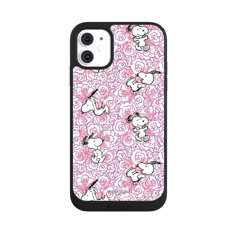 iPhone 11 NIVOpure Peanuts Pink Roses Pattern
