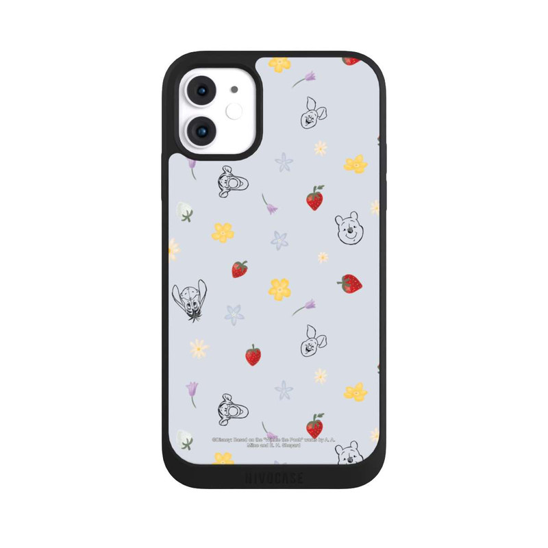 iPhone 11 NIVOpure Winnie the Pooh and Friends Strawberry Pattern Blue