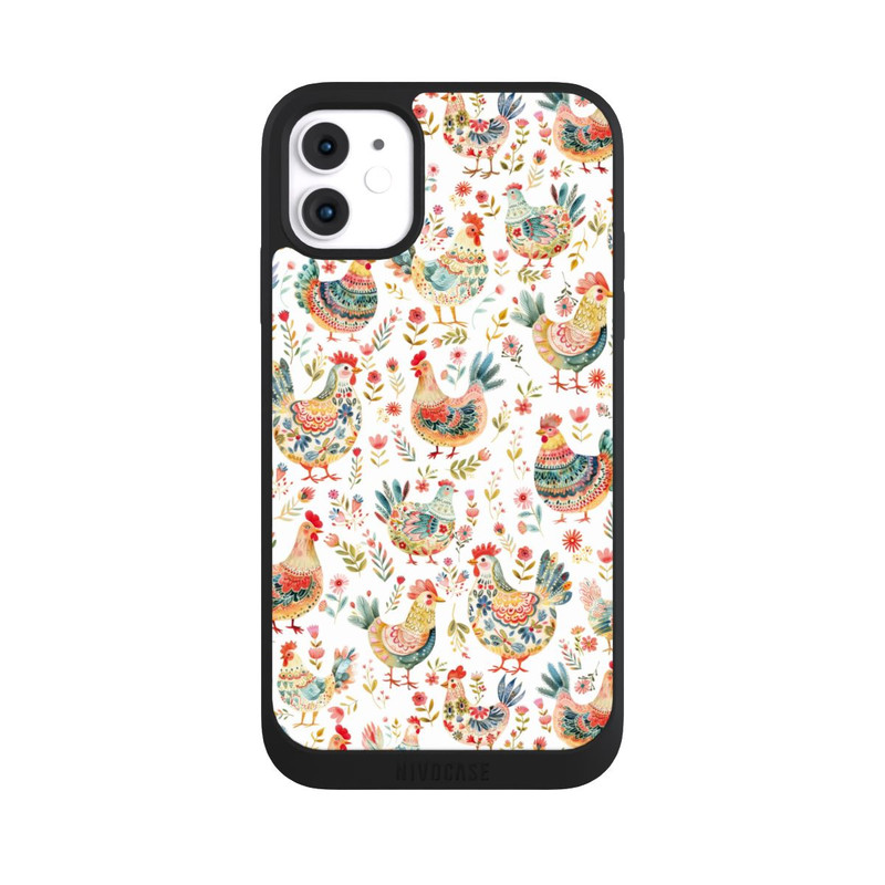 iPhone 11 NIVOpure Colorful Chicken Pattern with AI