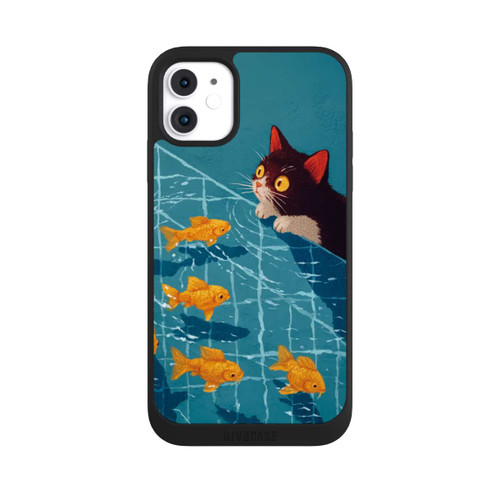 Apple iPhone 11 NIVOpure Cat in a Pool with AI