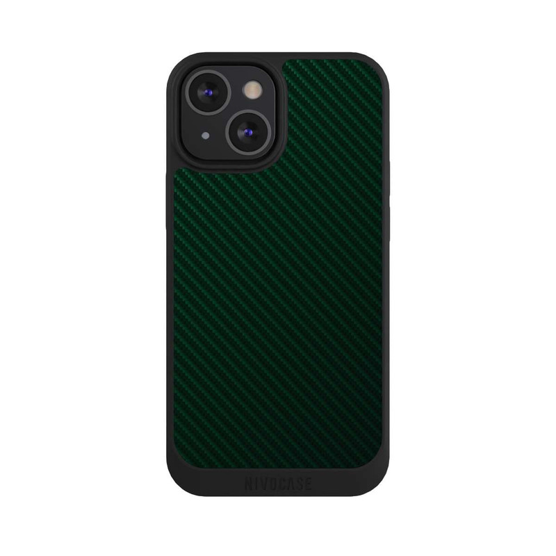 iPhone 13 Mini NIVOpure British Racing Green Carbon