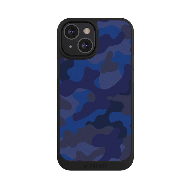 iPhone 13 Mini NIVOpure Camouflage Marineblau