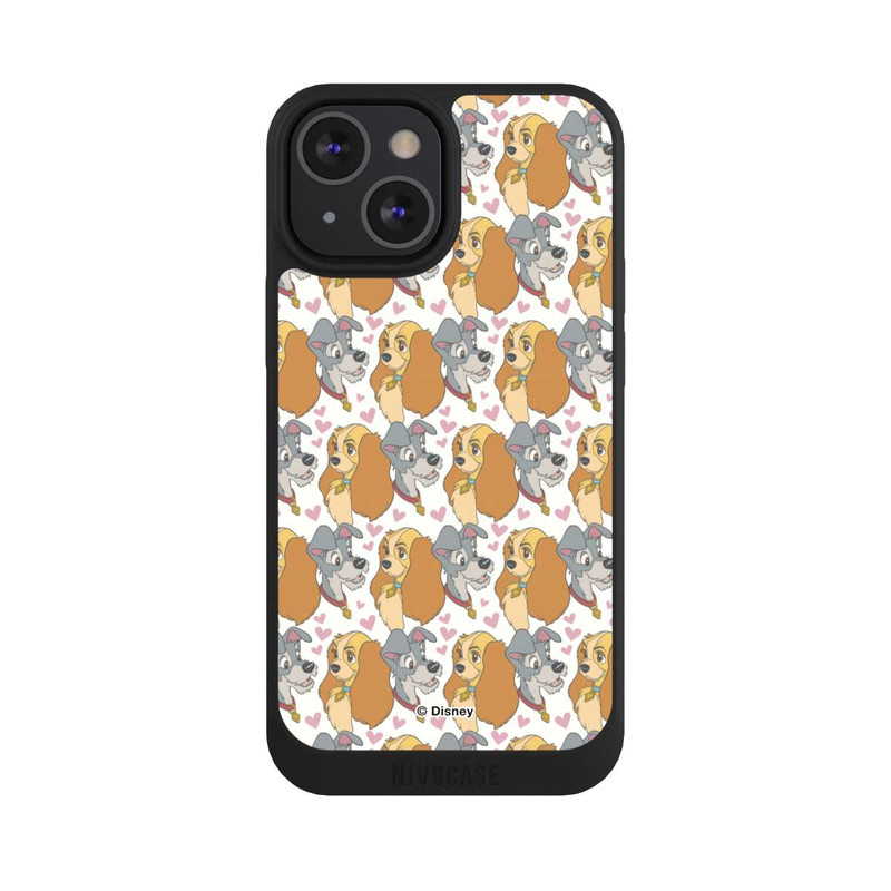 iPhone 13 Mini NIVOpure La Belle et Le Chlochard Motif Cœurs