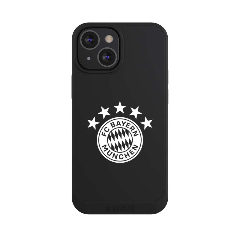 iPhone 13 Mini NIVOpure FCB Logo einfarbig mit Sternen - ohne Hintergrund