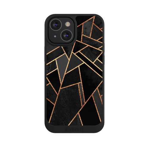 Apple iPhone 13 Mini NIVOpure Schwarze Nacht Gold Druck
