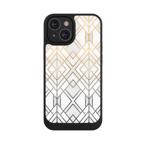 Apple iPhone 13 Mini NIVOpure Gold und Grauer Geo Golddruck