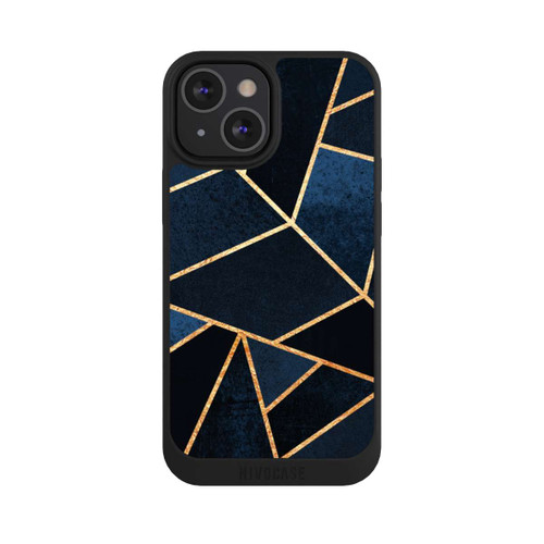 Apple iPhone 13 Mini NIVOpure Navy Stein Golddruck
