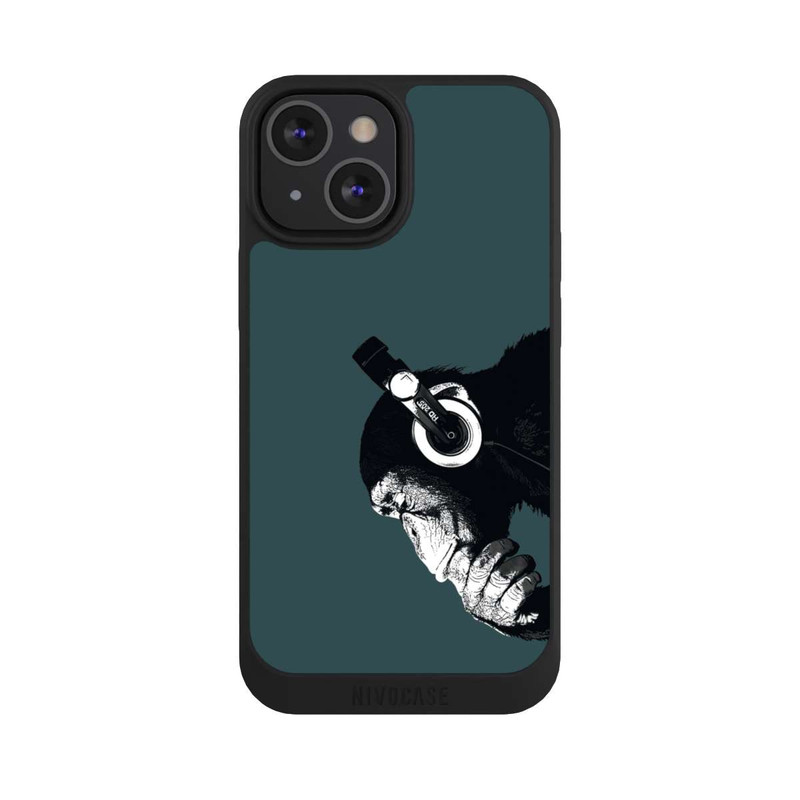 iPhone 13 Mini NIVOpure Denkender Affe Blau