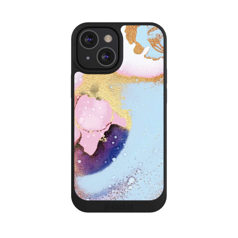 iPhone 13 Mini NIVOpure Pastell Glamour Tintenstruktur