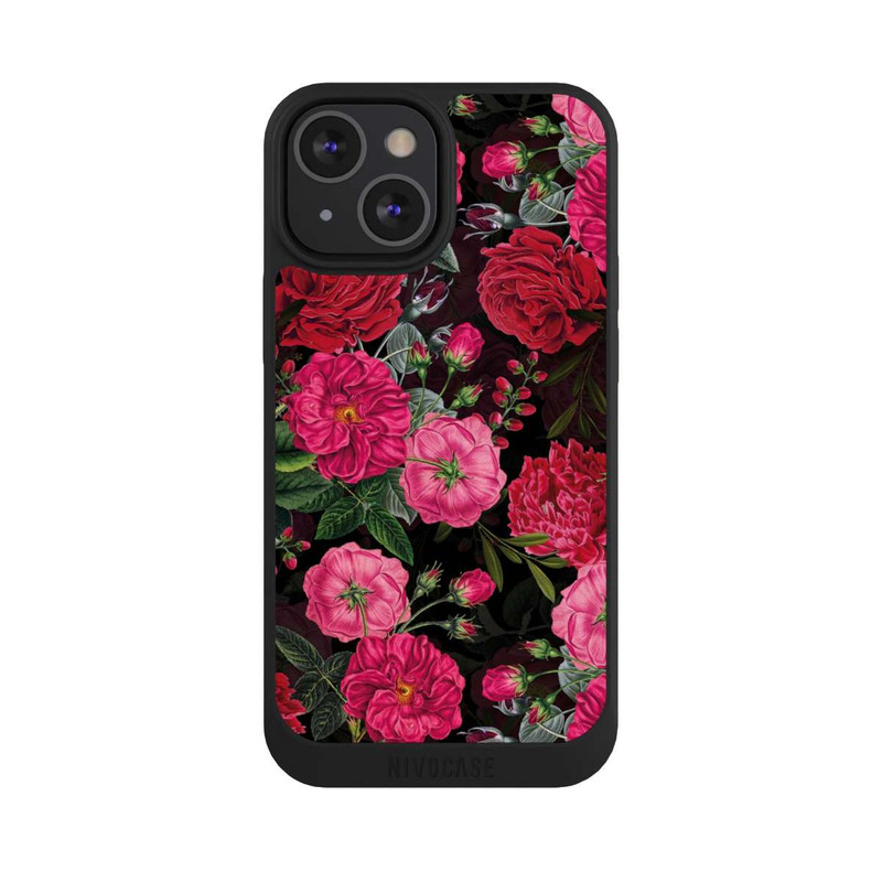 iPhone 13 Mini NIVOpure Pink and Red Flowers