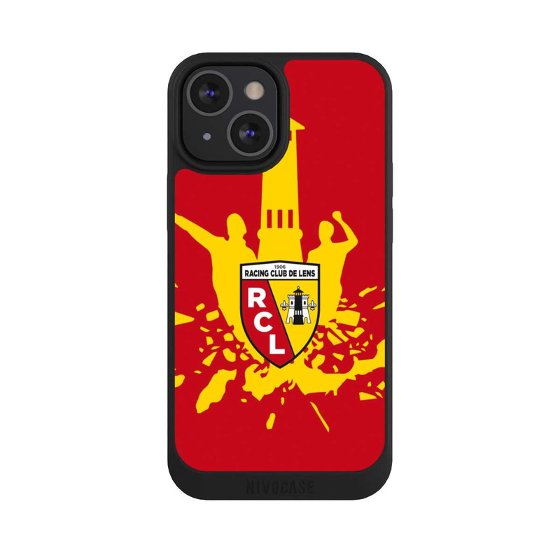 iPhone 13 Mini NIVOpure RC Lens Turm Gelb auf Rot