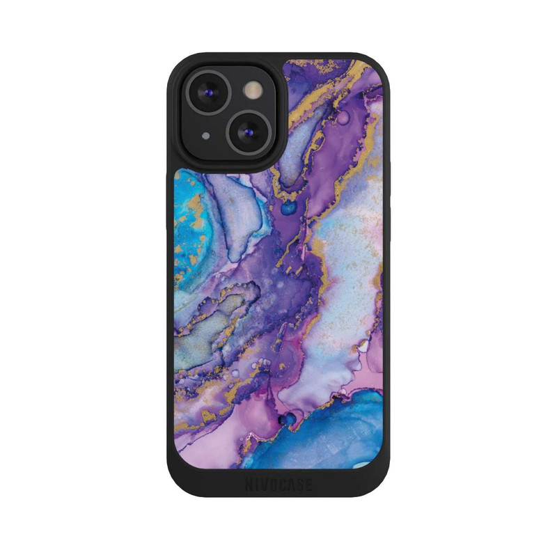 iPhone 13 Mini NIVOpure Strudel lila und blau