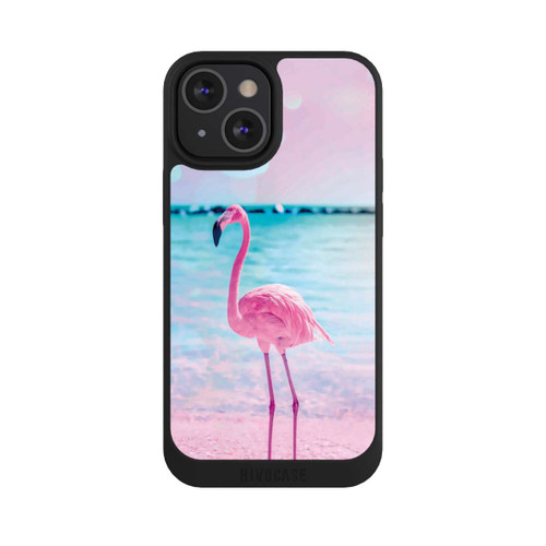 Apple iPhone 13 Mini NIVOpure Rosa Flamingo am Meer