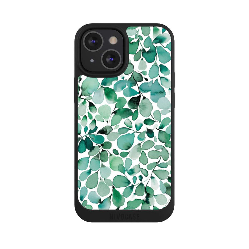 iPhone 13 Mini NIVOpure Aquarellmuster Blätter
