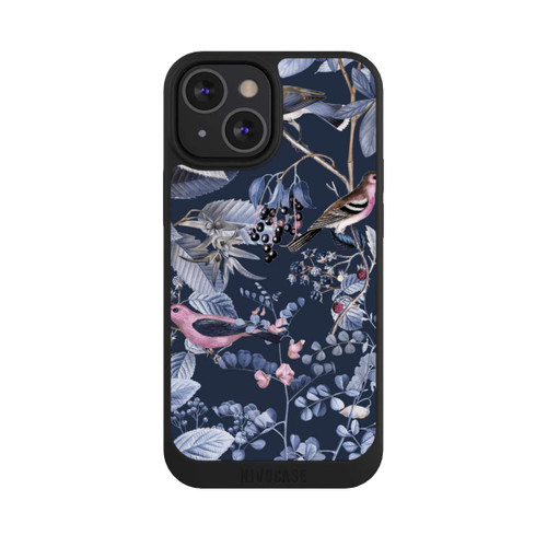 Apple iPhone 13 Mini NIVOpure Vögel und Beeren blau