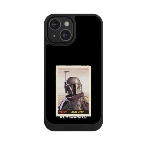 Apple iPhone 13 Mini NIVOpure Boba Fett Badges Schwarzer Hintergrund