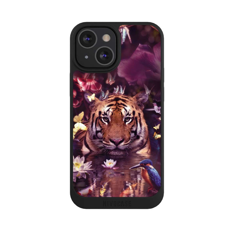 iPhone 13 Mini NIVOpure Tiger Blumenrahmen