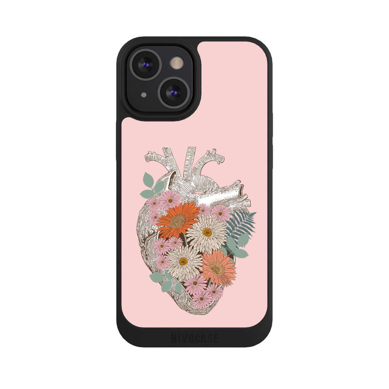 iPhone 13 Mini NIVOpure Florales Vintage-Herz