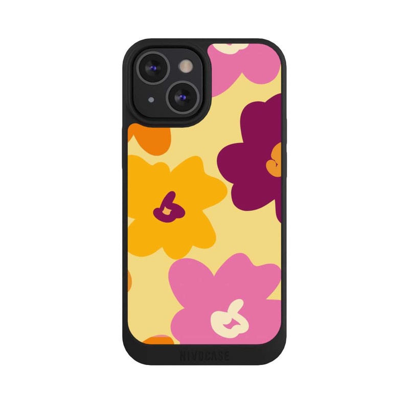 iPhone 13 Mini NIVOpure Fleurs Colorées Rétro