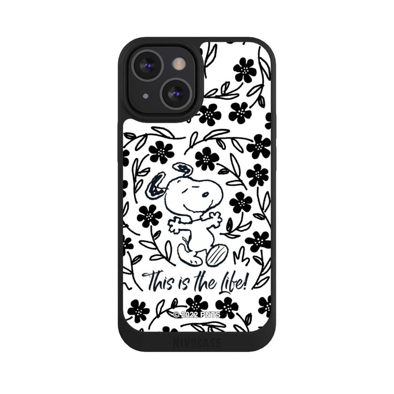 iPhone 13 Mini NIVOpure Snoopy This Is The Life Noir & Blanc