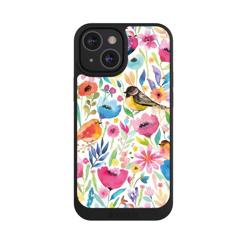 iPhone 13 Mini NIVOpure Wunderliche Vögel und Blumen