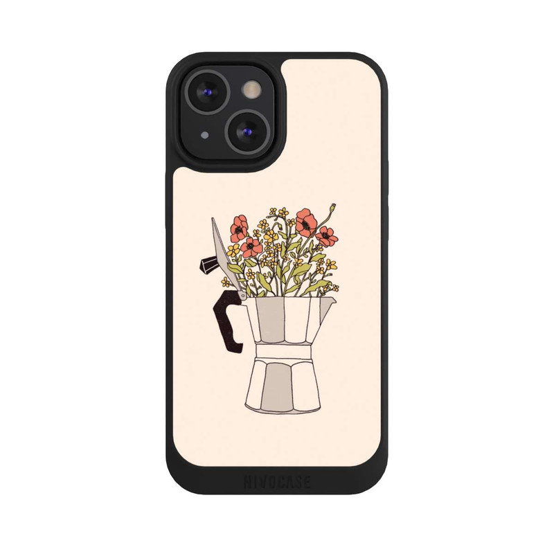 iPhone 13 Mini NIVOpure Moka Blumen