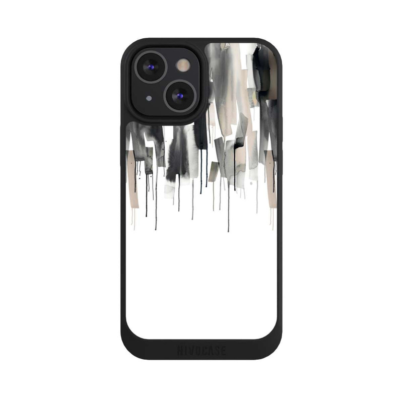 iPhone 13 Mini NIVOpure Watery Stripes Japandi Black