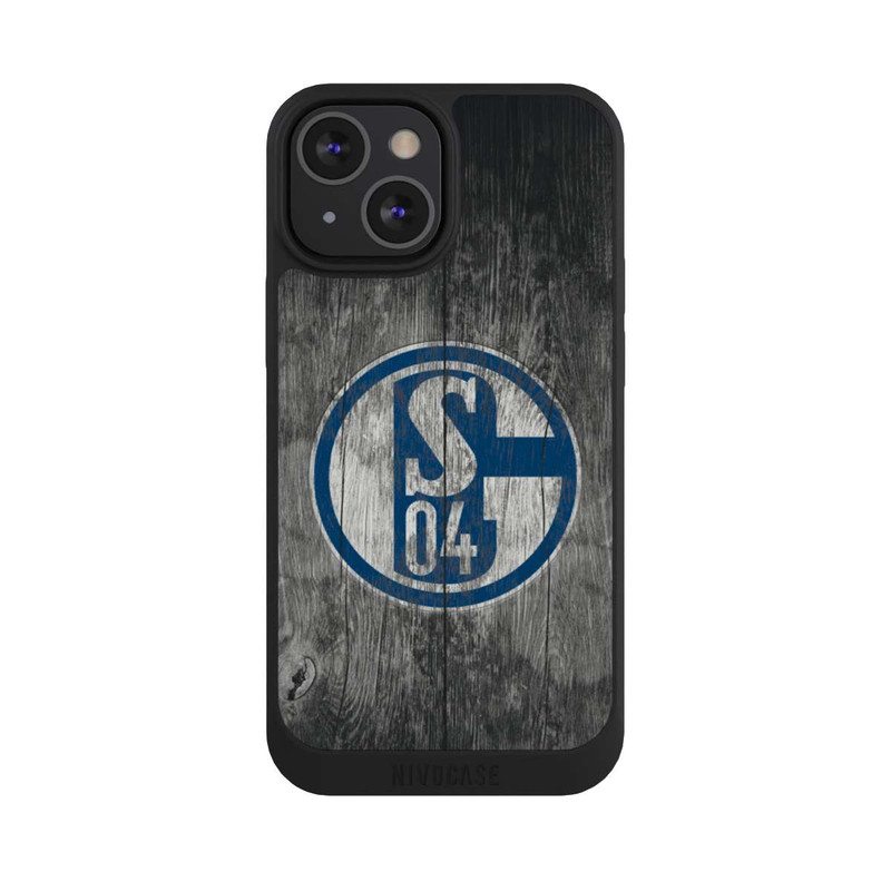 iPhone 13 Mini NIVOpure Schalke 04 Holz Look