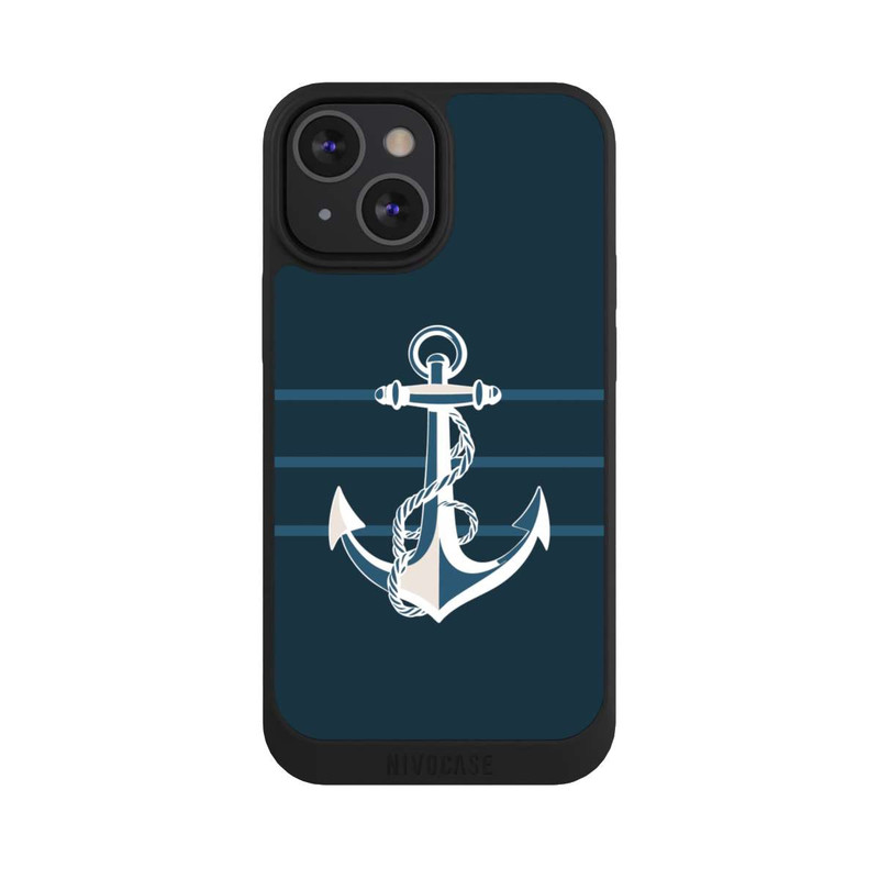 iPhone 13 Mini NIVOpure Anchor Line Blue with AI