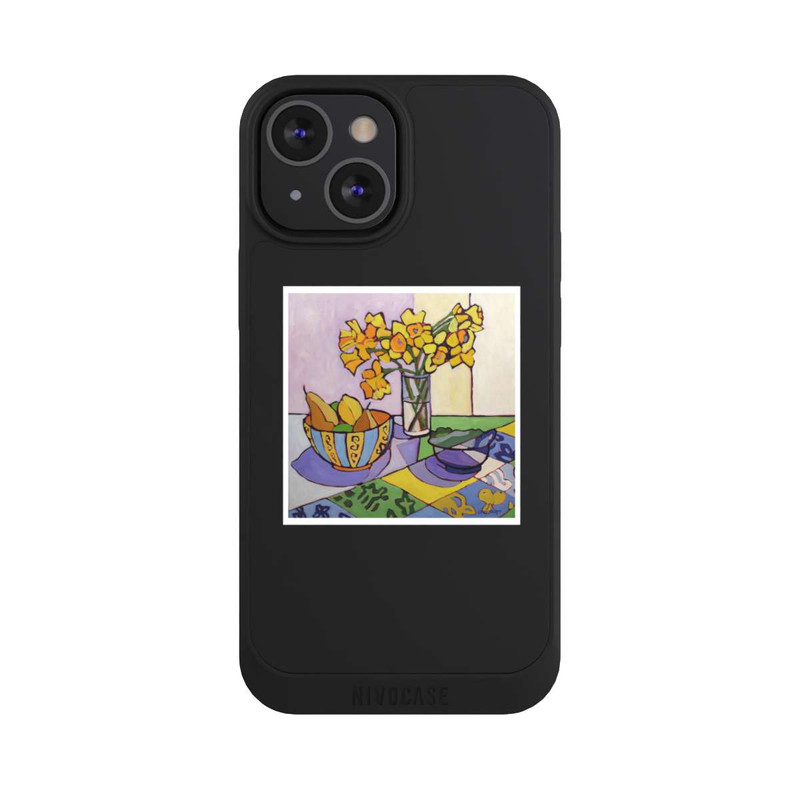 iPhone 13 Mini NIVOpure Daffodil Patchwork, 2023, by Catherine J Martzloff