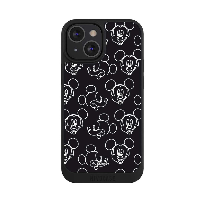 iPhone 13 Mini NIVOpure Disney Mickey Muster Schwarz